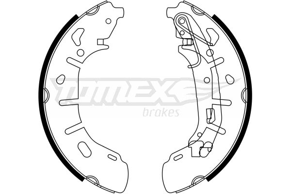 TOMEX BRAKES Piduriklotside komplekt TX 23-21